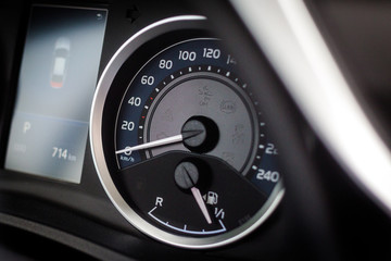 Sport car speedometer