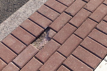 broken part of the road