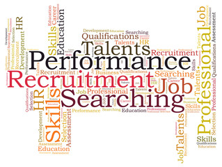 Recruitment word cloud
