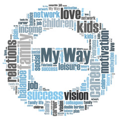 My way word cloud