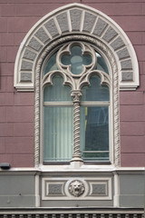 Beautiful old window in a classical style