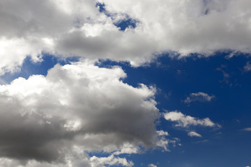 cumulus clouds in the sky