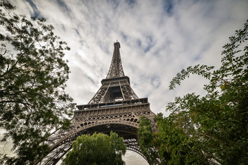 Tower Eiffel, Paris, seen from the park