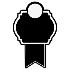 embellished emblem icon image vector illustration  design