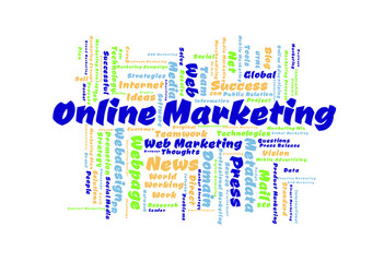 Online Marketing word cloud