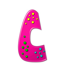 Alphabet Polka Dot Party C