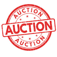 Auction sign or stamp