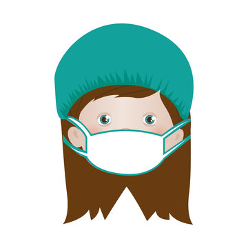 child with medical doctor costume icon image vector illustration design 