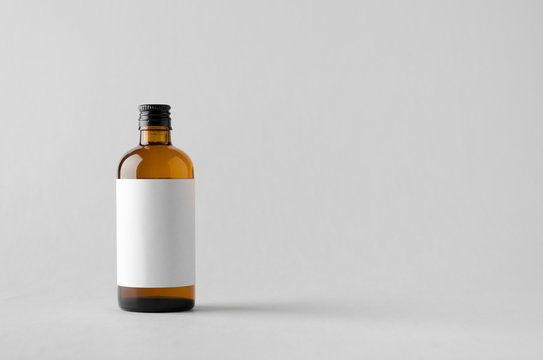 Pharmaceutical Bottle Mock-Up - Blank Label