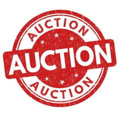Auction sign or stamp