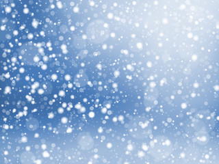 Falling snow texture. Winter festive background. Vector Illustration