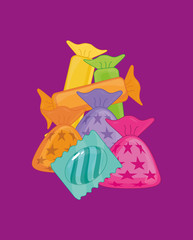 sweet candy shop icon vector illustration graphic design