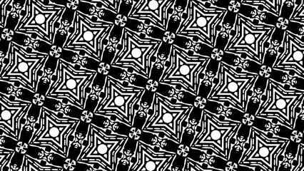 Ornament with elements of black and white colors. 23
