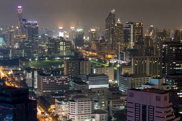 Fototapeta na wymiar Bangkok view by night
