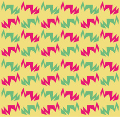 colorful zigzag shapes pattern