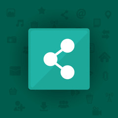 Obraz premium Social media and networking icon vector illustration graphic design