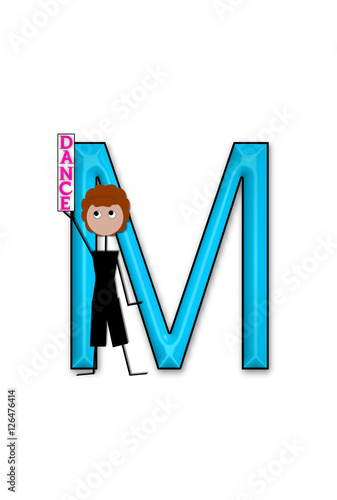 Alphabet Dance Kids M Stock photo and royalty free Alphabet Dance Kids M Stock photo and royalty free