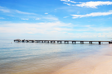Fototapeta premium Muelle en Cancún, México 