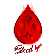 Blood type - obrazy, fototapety, plakaty
