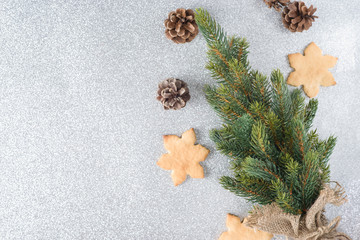 Christmas background with tree