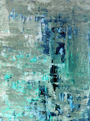 Turquoise Abstract Art Painting