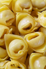 tortellini, piatto tipico italiano, closeup verticale