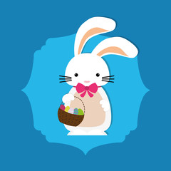 Happy easter card icon vector illustration graphic design