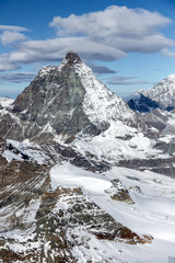 Close up view of mount Matterhorn, Alps, Switzerland 