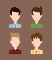 Hipster fashion lifestyle icon vector illustration graphic design