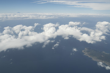 Island visible from the sky