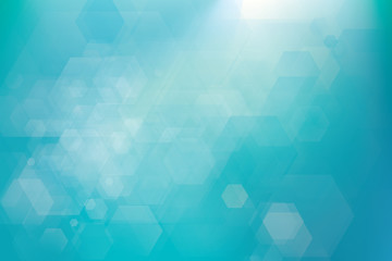 Obraz premium Vector abstract green light bokeh background.