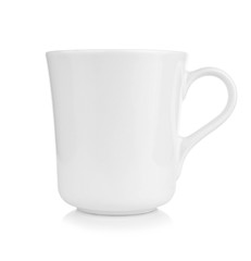 White Mug isolated on white background.