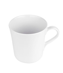 White Mug isolated on white background.