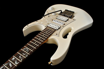Obraz na płótnie Canvas White Shredders Guitar Jem
