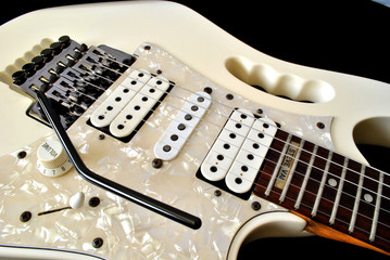 Fototapeta na wymiar White Shredders Guitar Jem