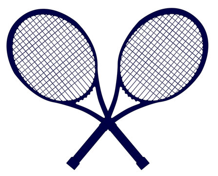 Crossed Rackets Silhouette