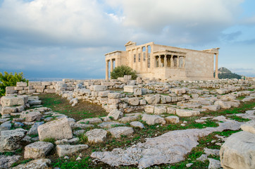 Obraz premium Erechtheion temple locate in Acropolis,Athens,Greece