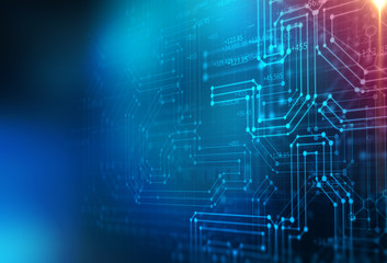 colorful  geometric grid  and blur abstract background