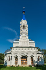 Fototapeta na wymiar Lipetsk, Russia - August 10.2016. Church of St. Dmitry Solunsky in village Korobovka