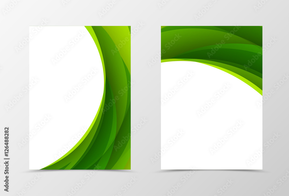 Aufkleber front and back dynamic flyer template design