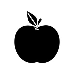 Apple fruit icon. Healthy organic and fresh food theme. Isolated design. Vector illustration