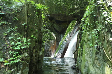 Waterfall with forest on mountain in Krok-E-Dok waterfall at Thailand  