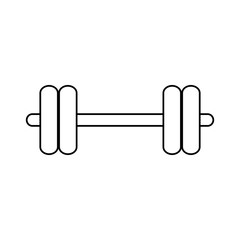 Weight icon. Fitness gym bodybuilding bodycare and fit theme. Isolated design. Vector illustration