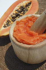 Papaya and natural papaya facial