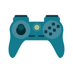 Videogame control icon. Game play leisure gaming and controller theme. Isolated design. Vector illustration