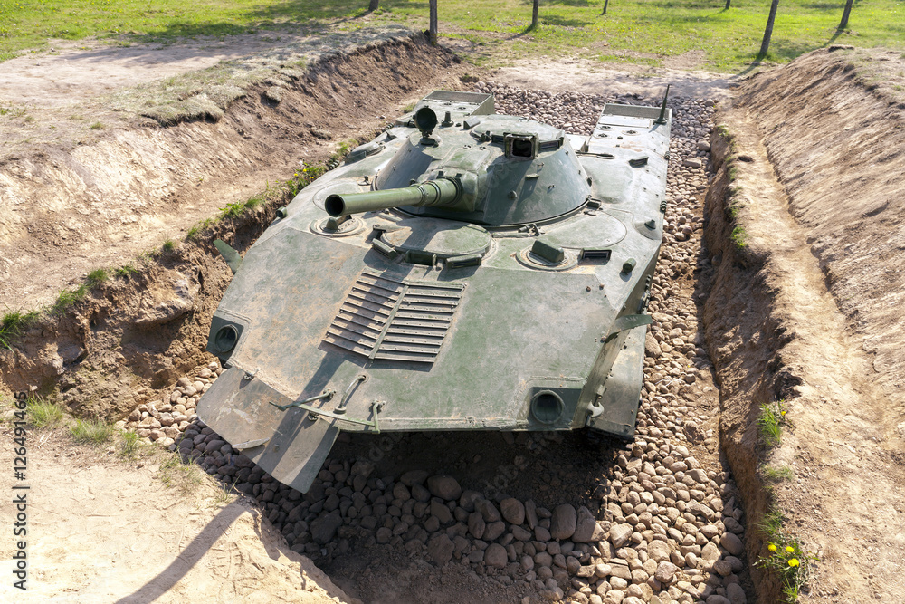 Wall mural old military equipment