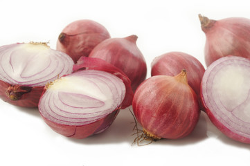 slice shallot onion