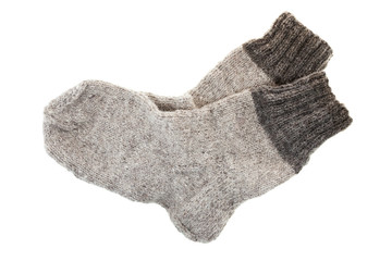 wool socks, isolated