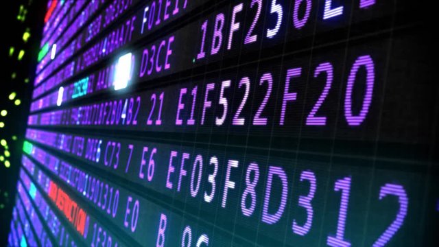 Abstract three-dimensional Internet security screen Cyber ​​Safety loop