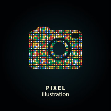 Photo - pixel illustration.